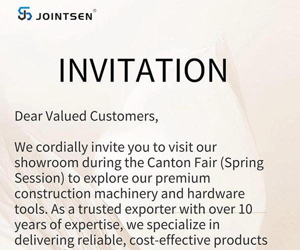 Guangzhou Jointsen Trading Co., Ltd. menghadiri Canton Fair (Spring), dengan tulus menjemput anda untuk melawat!